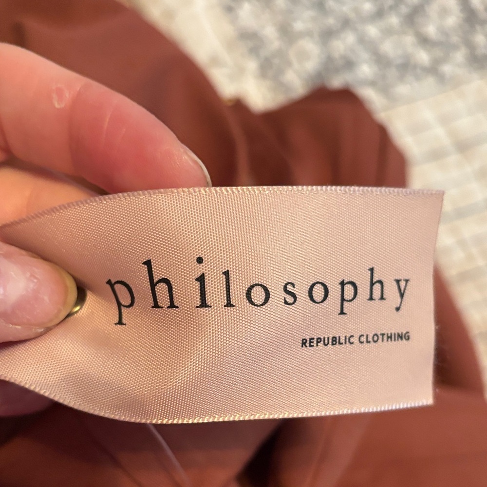 NWT Philosophy Terracotta Pencil Skirt Size 12 - Picture 4 of 4
